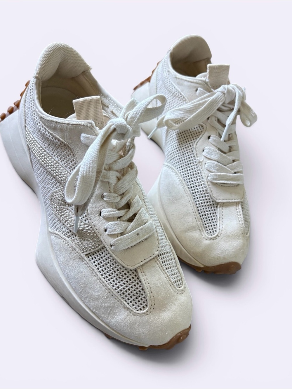 Steve Madden Campo Platform Sneakers CD4 Natural Raffia